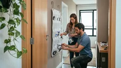 Sapateira de porta: 18 ideias para organizar a casa sem gastar espaço